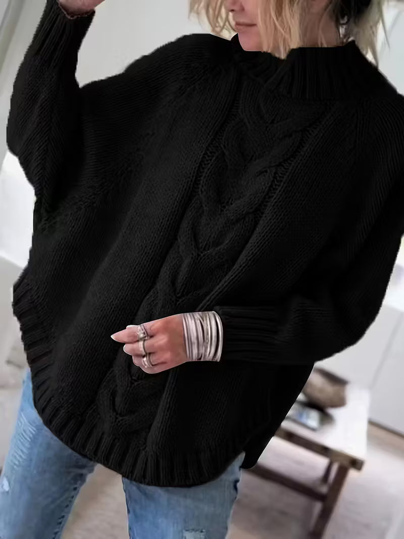 Pamella™ | Cable Knit Oversized Sweater