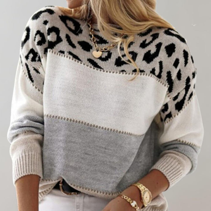 Charlene™ | Leopard Print Casual Sweater