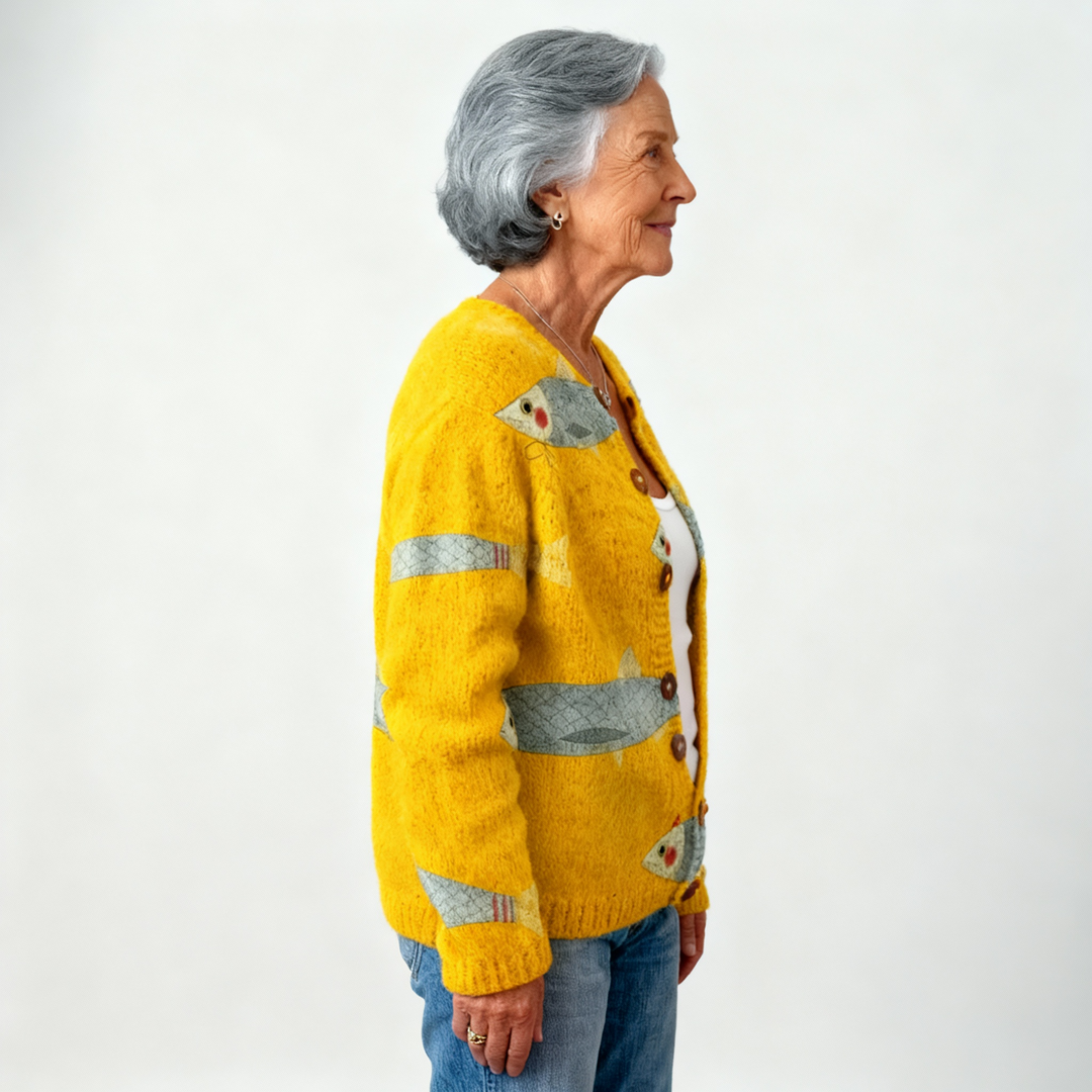 Monica™ Sardines Art Cardigan