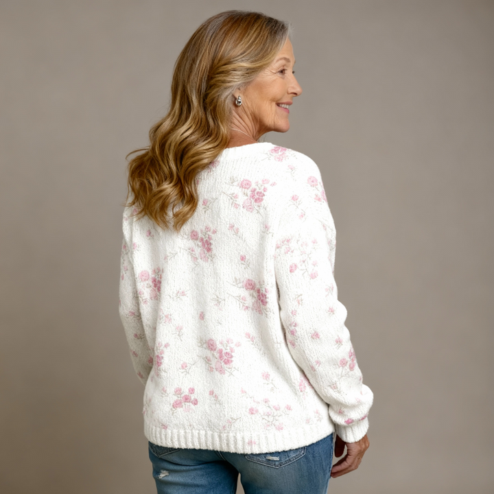 Jacqueline™ Pink Rose Cardigan
