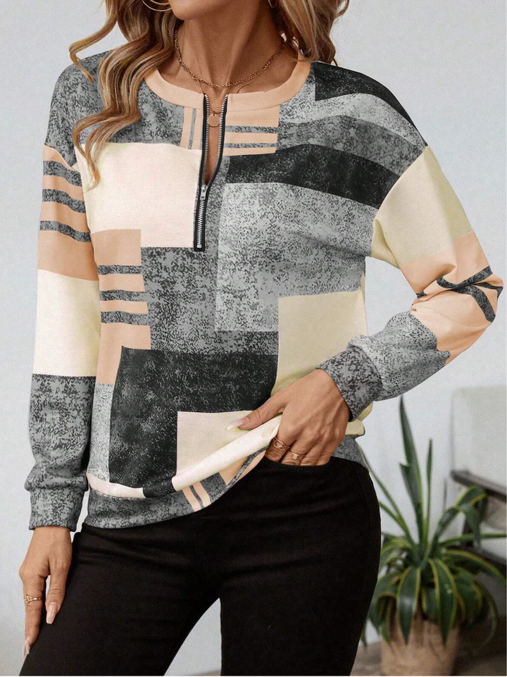 Meliora™ | Patterned Long Sleeve Top